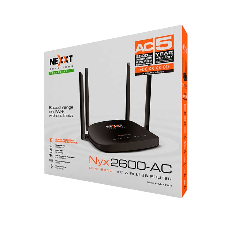 Router inalámbrico Nyx2600-AC
