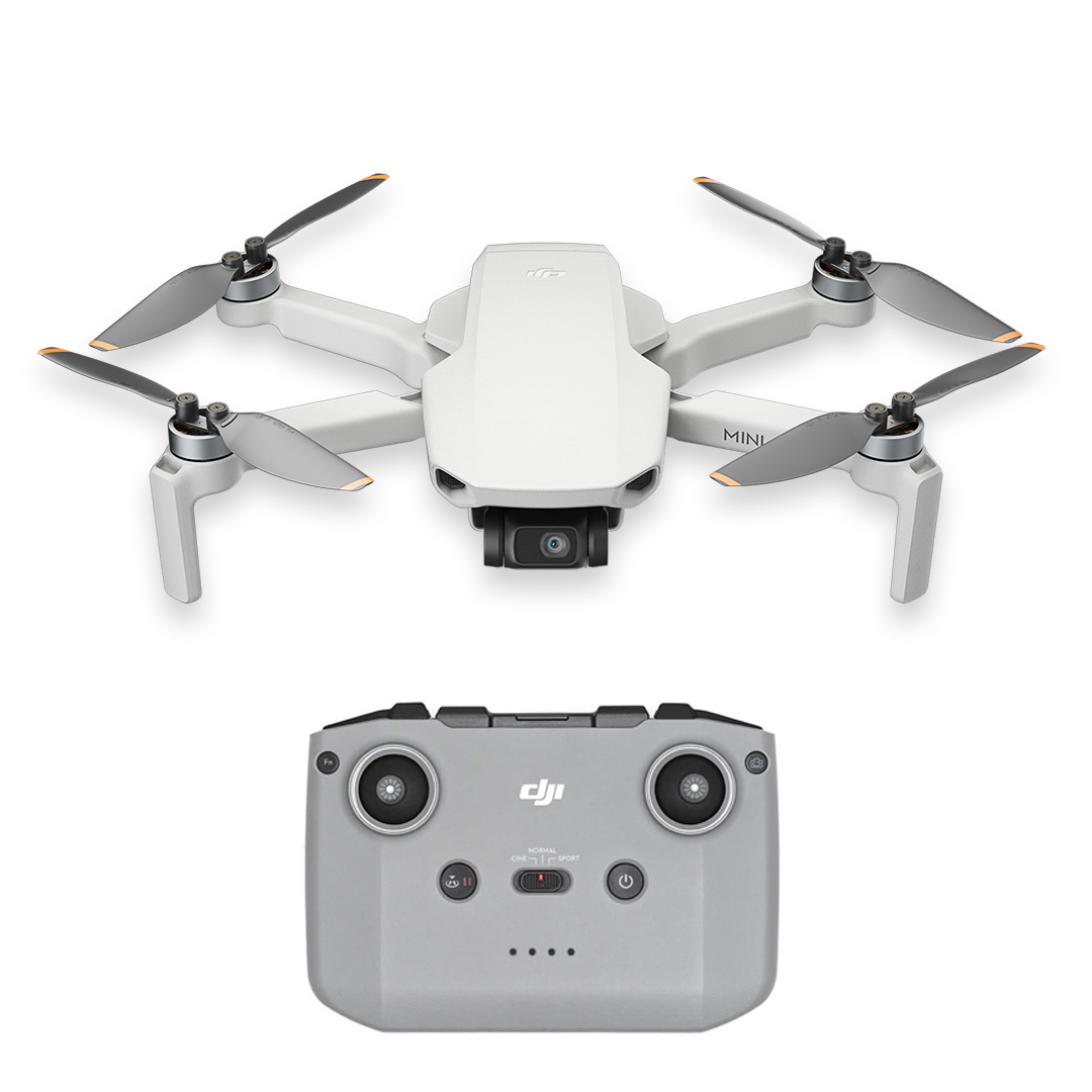 DJI Mini 4K, dron con cámara 4K UHD para adultos, Foto de 12MP, menos 249 g, estabilización de cardán 3 ejes, transmisión video de 10 km, retorno automático, resistencia al viento, 1 batería para un tiempo