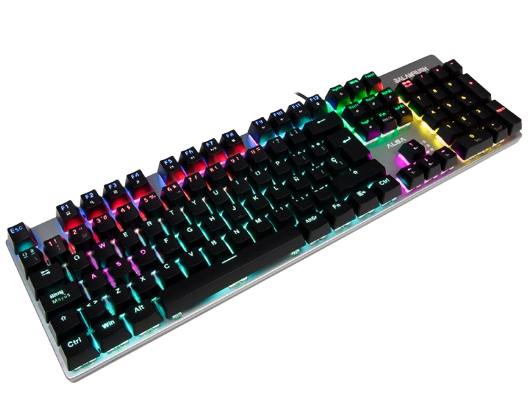 Teclado Gamer Alba KG745 Switch Azul RGB