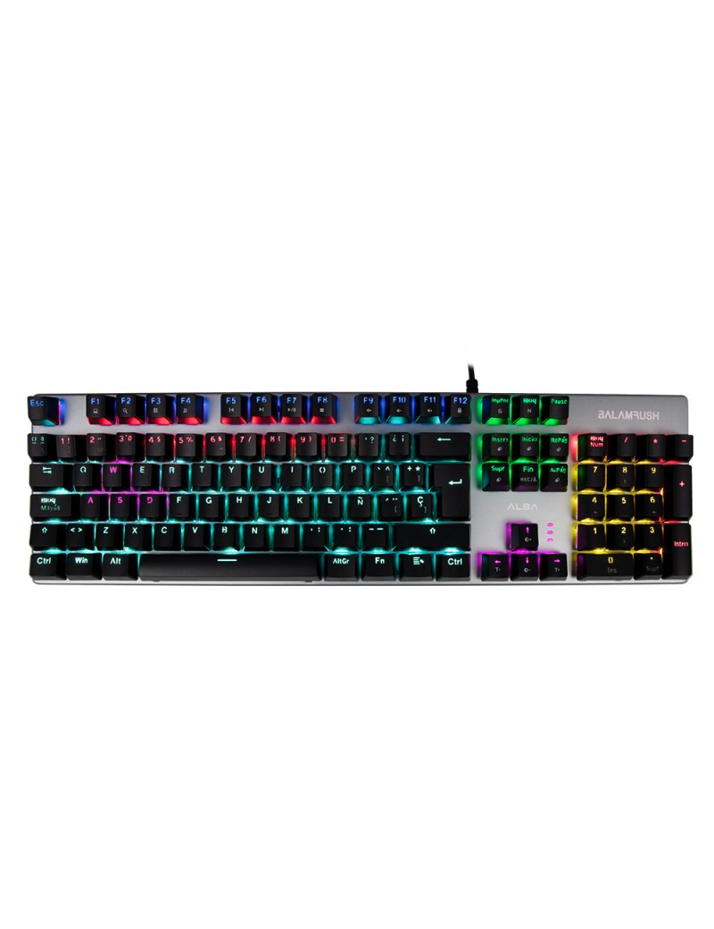 Teclado Gamer Alba KG745 Switch Azul RGB