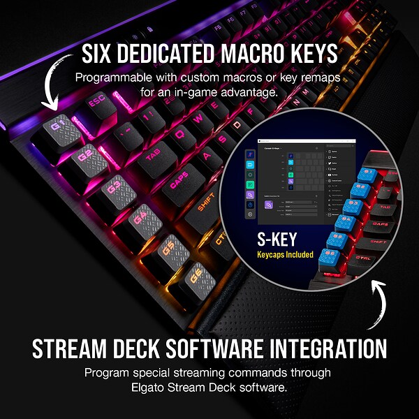 Teclado Corsair K95 RGB Platinum XT Cherry MX
