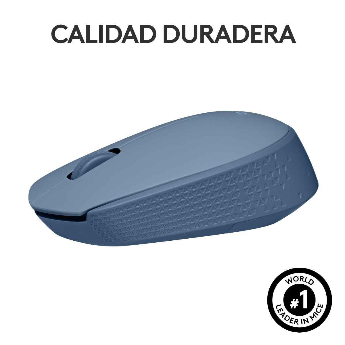 Mouse logitech M170 inalámbrico simplicidad de plug-play 1000dpi color gris azulado