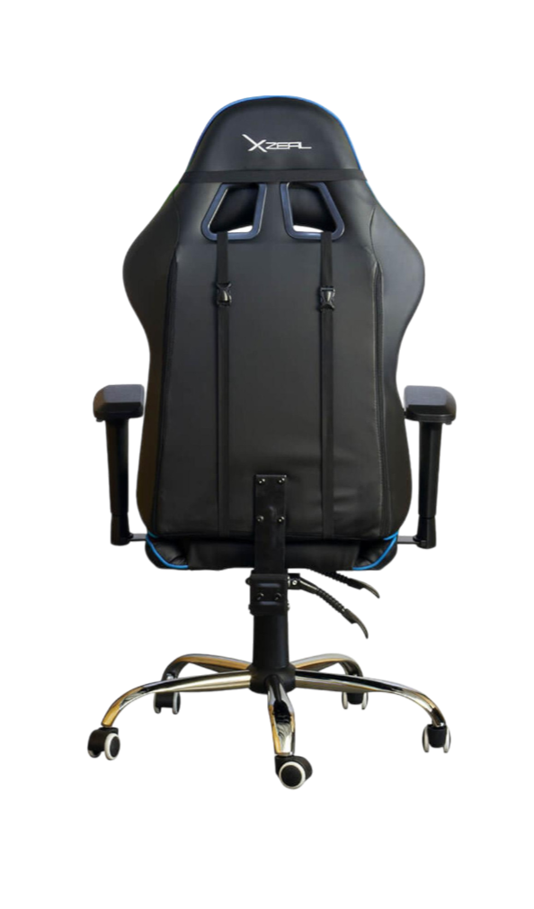 Silla de escritorio Xzeal XZ10 gamer ergonómica negra y azul
