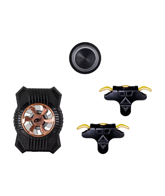 Set De Joystick, Enfriador Y Gatillos Para Movil Techzone Immortal Gaming IMVJG01