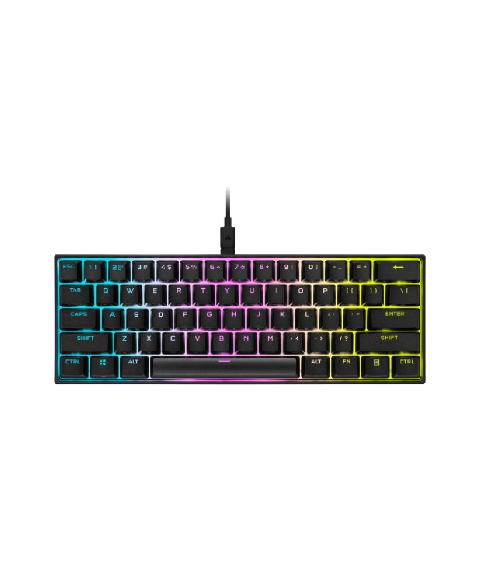 Teclado Corsair Gaming K65 RGB Mini 60% Cherry MX