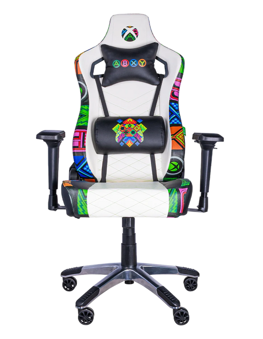 SILLA  XBOX GAMER SPECIAL EDITION HUICHOL PIEL SINTETICA SX-00GAM