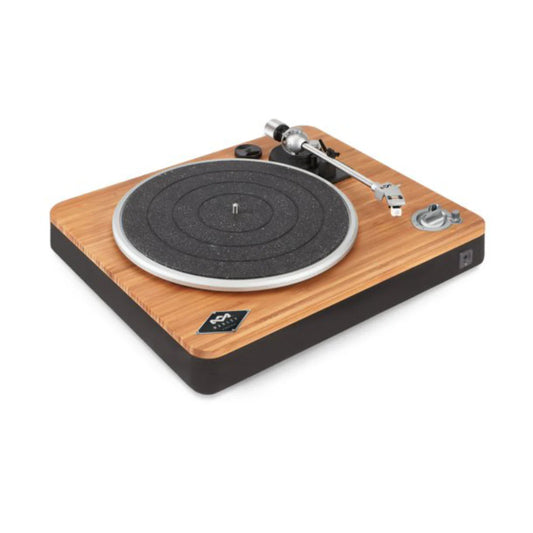 House of Marley Stir It Up: Reproductor de Discos de Vinilo con conectividad Bluetooth inalámbrica, cinturón de 2 velocidades
