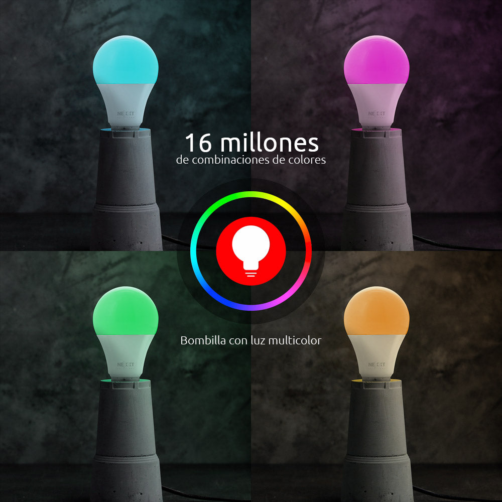 Bombilla LED inteligente Wi-Fi 110V - A19 - NHB-C110
