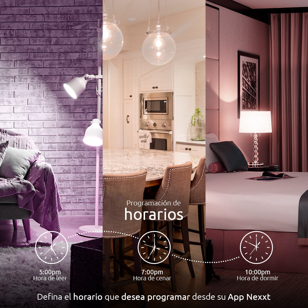 Bombilla LED inteligente Wi-Fi 110V - A19 - NHB-C110