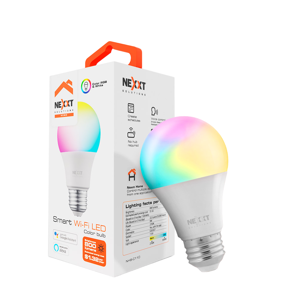 Bombilla LED inteligente Wi-Fi 110V - A19 - NHB-C110