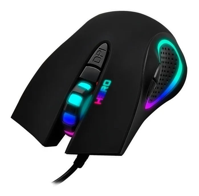 Mouse Hero USB 3200 DPI Led Multicolor