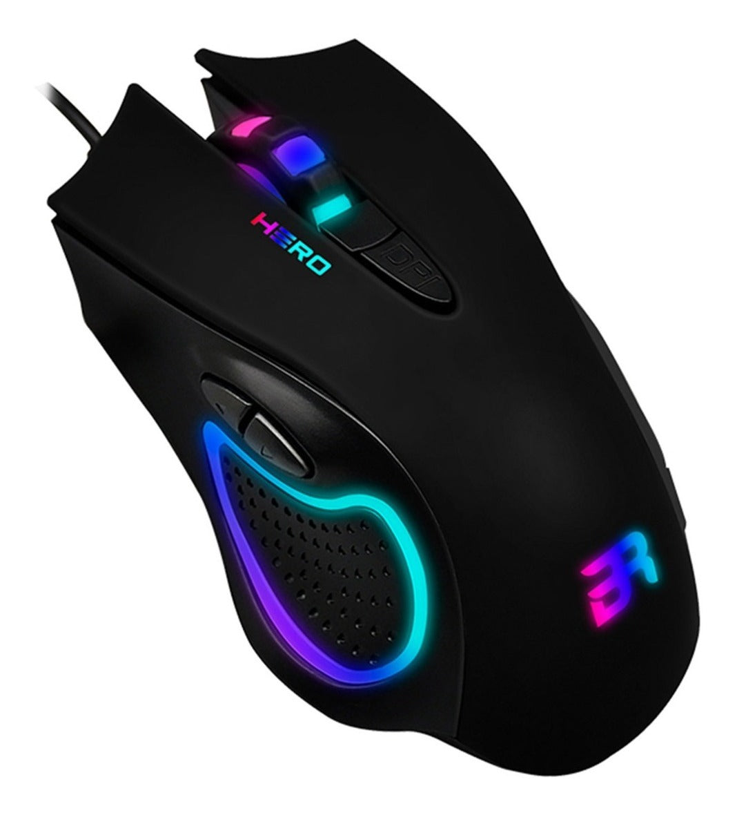 Mouse Hero USB 3200 DPI Led Multicolor