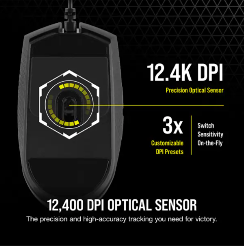 Mouse Corsair Katar Pro-12400 DPI Ultraligero
